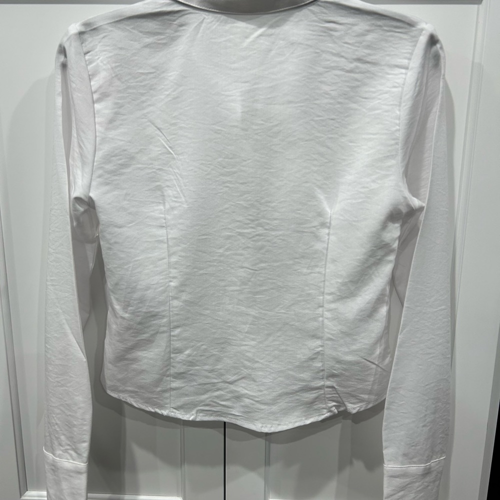 Patrizia Luca NWOT Rouched front button up - Picture 7 of 7